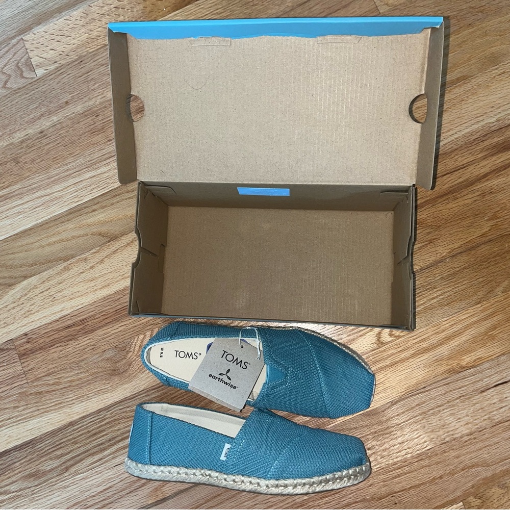TOMS Alpargata Rope in Mineral Blue - Picture 2 of 5